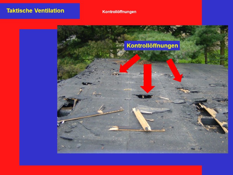 Taktische Ventilation Kontrollöffnungen Kontrollöffnungen